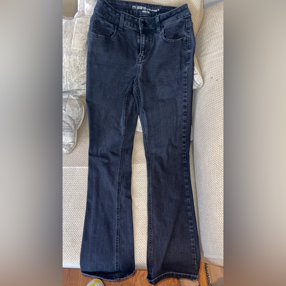 Women's  Maurices Black Blue Jeans